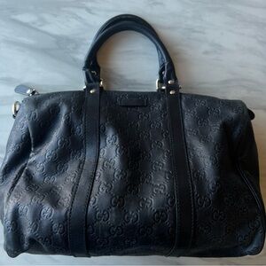 Vintage GUCCI Black Top Handle Bag